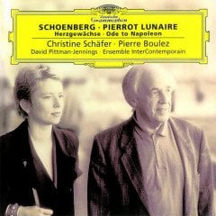 SCHOENBERG - PIERROT LUNAIRE HERZGEWACHSA ODE TO NAPOLEON / CHRISTINE SCHAFER PIERRE BOULEZ (1998) - CD 2.EL