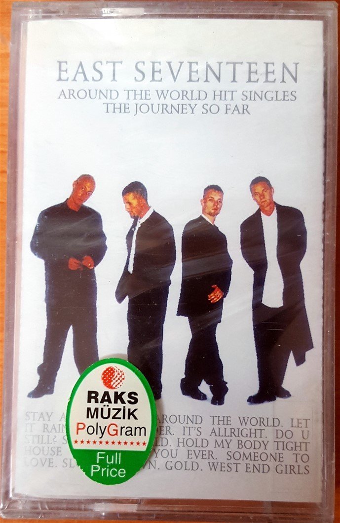EAST 17 - AROUND THE WORLD HIT SINGLES THE JOURNEY SO FAR (1996) RAKS CASSETTE MADE IN TURKEY ''NEW''