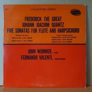 FREDERICK THE GREAT / JOHANN JOACHIM QUANTZ / FIVE SONATAS FOR FLUTE AND HAPSICHORD - LP 2.EL PLAK