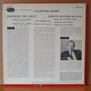FREDERICK THE GREAT / JOHANN JOACHIM QUANTZ / FIVE SONATAS FOR FLUTE AND HAPSICHORD - LP 2.EL PLAK