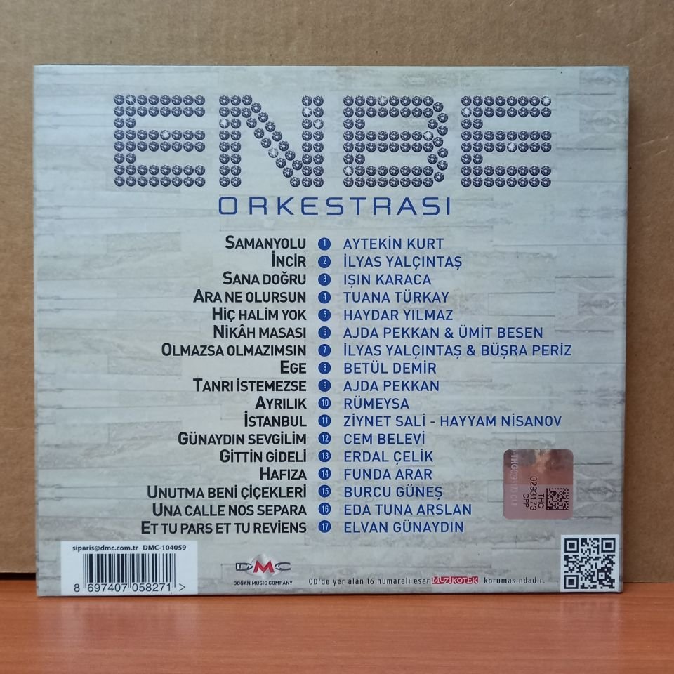 BEHZAT GERÇEKER & ENBE ORKESTRASI (2015) - CD 2.EL