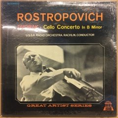 DVORAK CELLO CONCERTO ROSTROPOVICH USSR RADIO ORC. RACHLIN DÖNEM BASKISI SIFIR PLAK