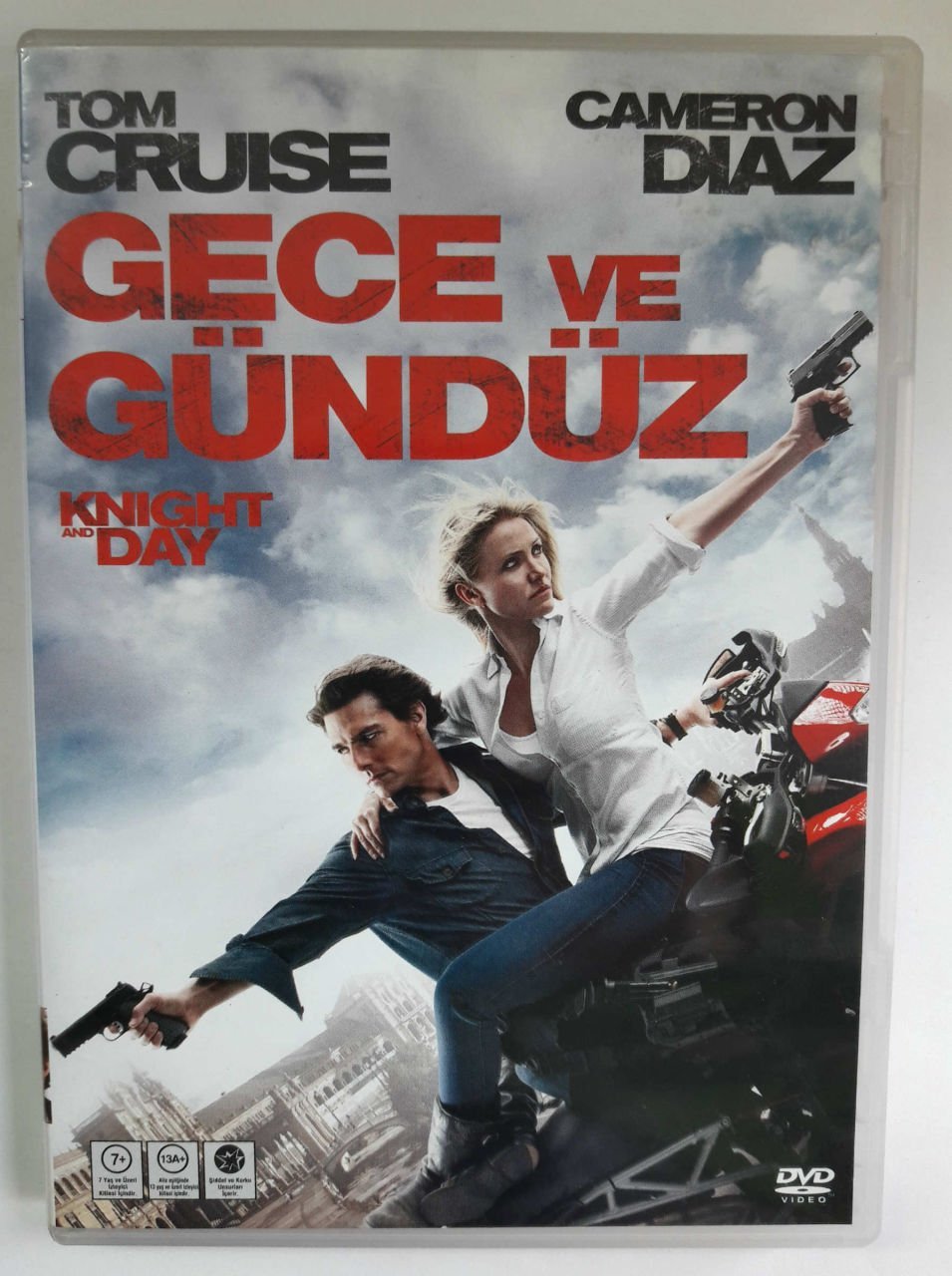 GECE VE GÜNDÜZ - KNIGHT AND DAY - TOM CRUISE - CAMERON DIAZ - JAMES MANGOLD - DVD SIFIR