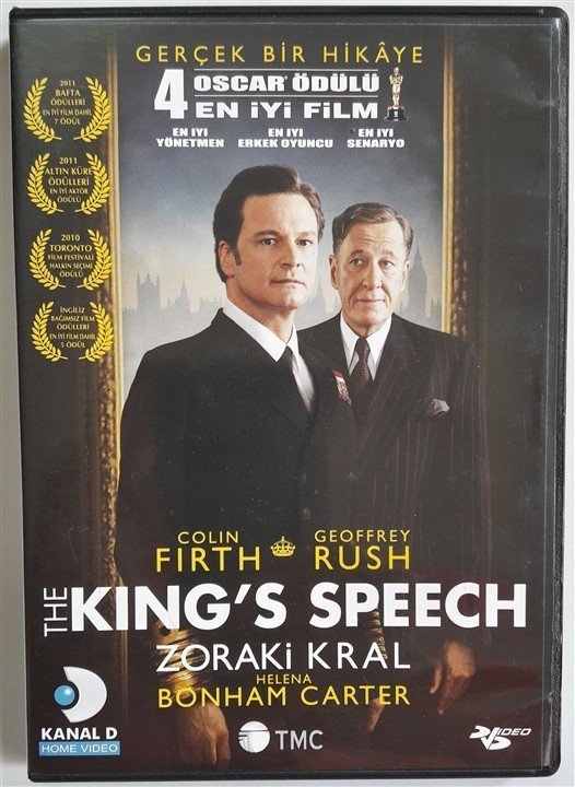 THE KING'S SPEECH - ZORAKİ KRAL - COLIN FIRTH - GEOFFREY RUSH - HELENA BONHAM CARTER - DVD 2.EL