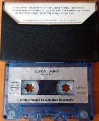 ELTON JOHN - ICE ON FIRE (1985) PLAKSAN BLACK CASE CASSETTE MADE IN TURKEY ''USED''