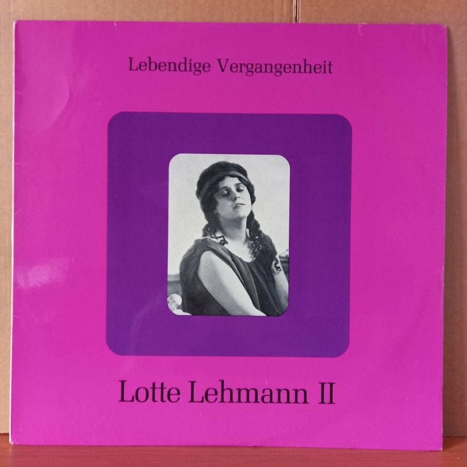 LOTTE LEHMANN II – LEBENDIGE VERGANGENHEIT - LP 2.EL PLAK