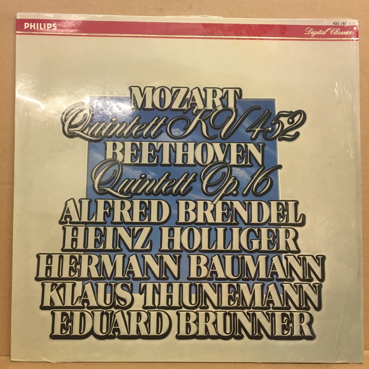 MOZART QUINTETT KV 452 / BEETHOVEN QUINTETT OP.16 ALFRED BRENDEL 2.EL PLAK