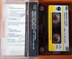 METALLICA - CREEPING DEATH & JUMP IN THE FIRE (1990) PLAKSAN CASSETTE MADE IN TURKEY ''USED'' PAPER LABEL