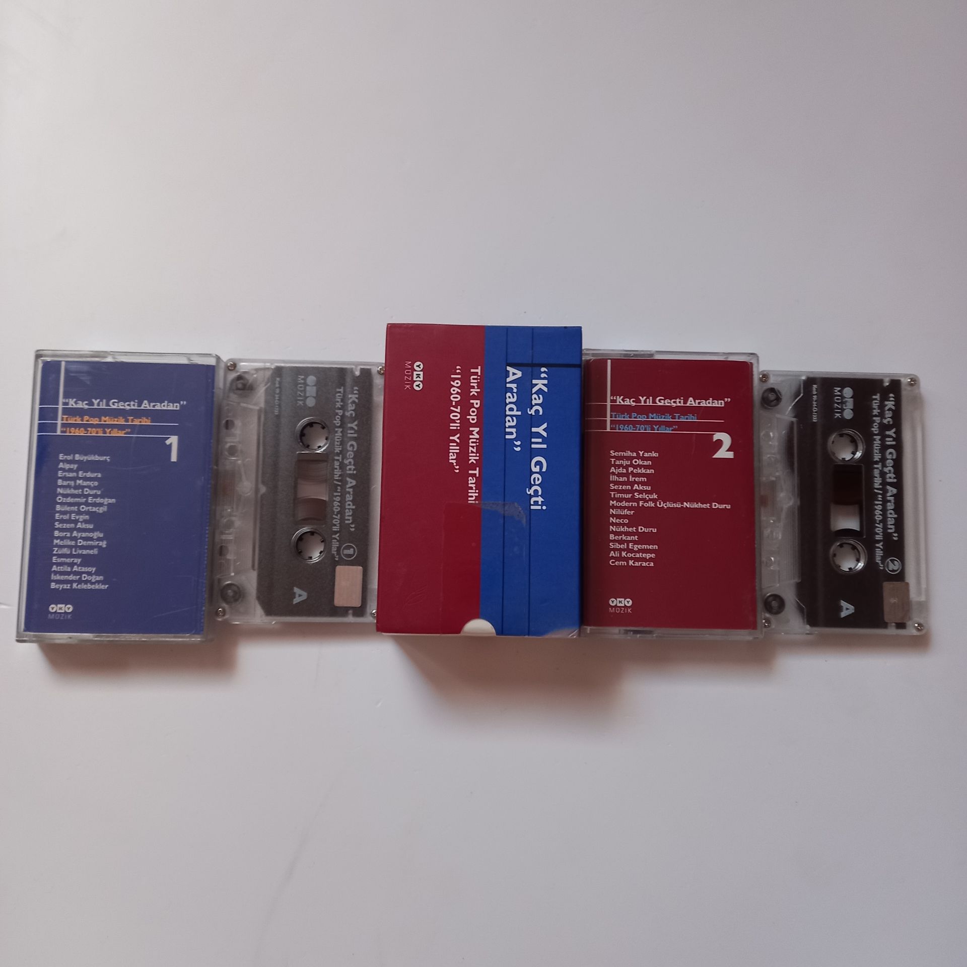 KAÇ YIL GEÇTİ ARADAN / TÜRK POP MÜZİK TARİHİ 1960-70'Lİ YILLAR (1999) - 2KASET 2.EL