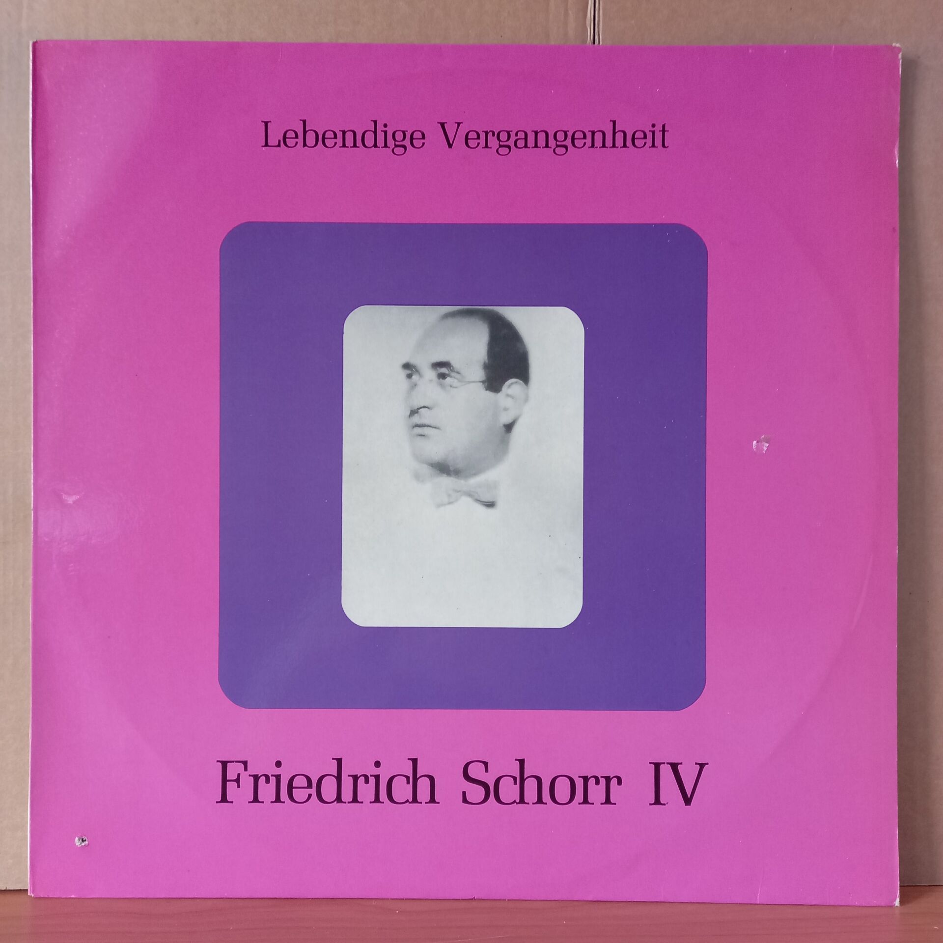 FRIEDRICH SCHORR IV – LEBENDIGE VERGANGENHEIT - LP 2.EL PLAK