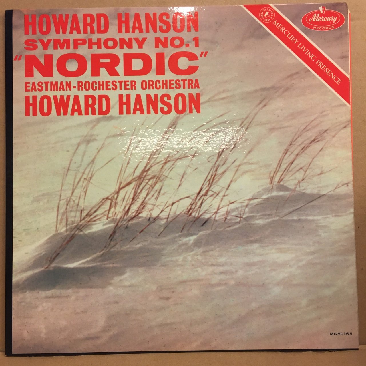 HOWARD HANSON SYMPHONY NO.1 ''NORDIC'' EASTMAN-ROCHESTER ORC. MONO 2.EL PLAK