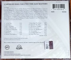 CARNEGIE HALL SALUTES THE JAZZ MASTERS / DON ALIAS, KENNY BURRELL, OMAR HAKIM, ROY HARGROVE, ART PORTER (1994) VERVE CD 2.EL