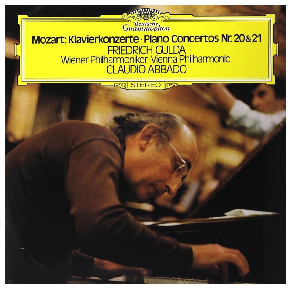 MOZART - PIANO CONCERTOS NO 20 & NO 21 / FRIEDRICH GULDA CLAUDIO ABBADO (1975) - LP 180GR 2016 EDITION DEUTSCHE GRAMMOPHON SIFIR PLAK