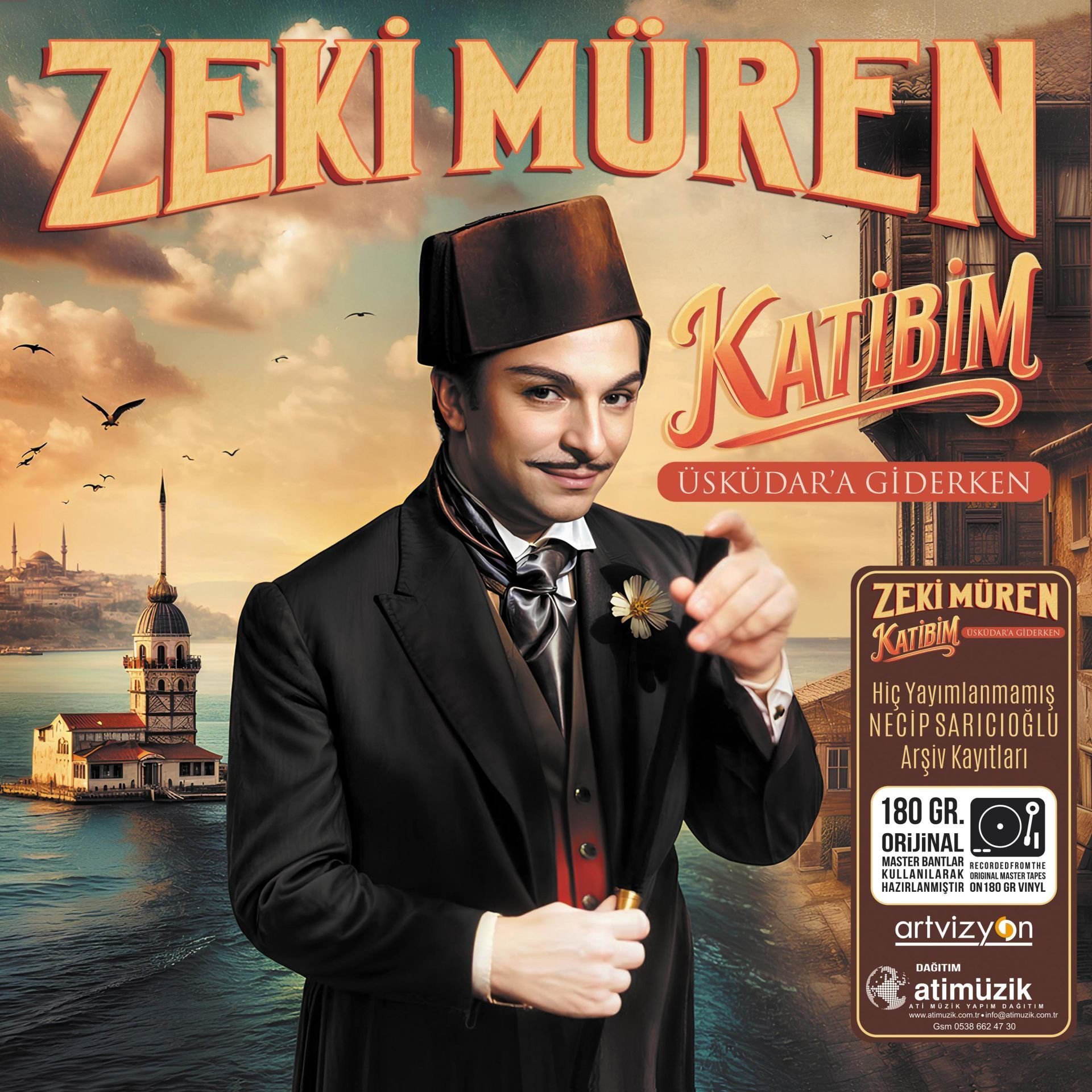 ZEKİ MÜREN - KATİBİM / ÜSKÜDARA GİDERKEN (2025) - LP 2025 BASIM SIFIR PLAK