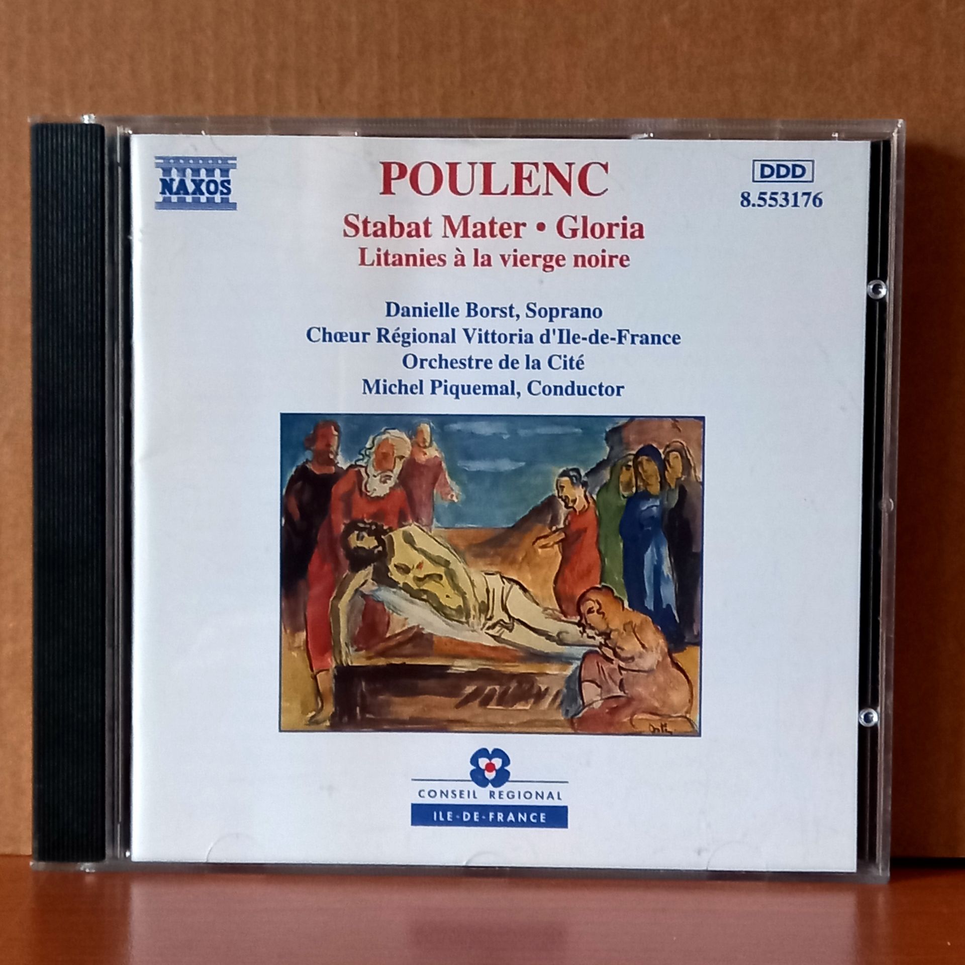 POULENC: STABAT MATER • GLORIA • LITANIES A LA VIEGRE NOIRE / DANIELLE BORST, CHŒUR REGIONAL VITTORIA D'ILE DE FRANCE, ORCHESTRE DE LA CITE, MICHEL PIQUEMAL (1994) - CD 2.EL