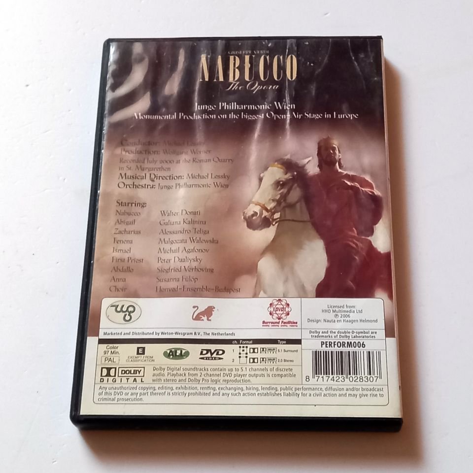 GUISEPPE VERDI - NABUCCO THE OPERA (2006) - DVD 2.EL