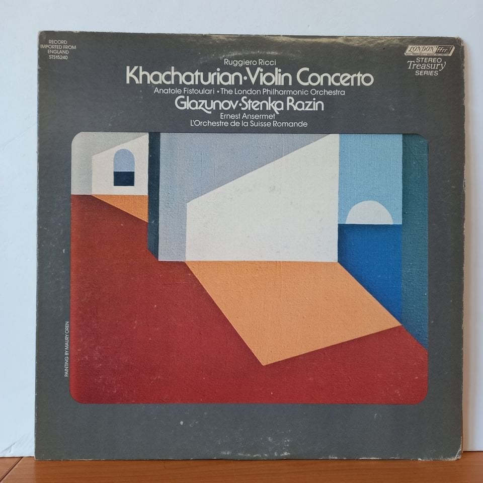 KHACHATURIAN - KHACHATURIAN VIOLIN CONCERTO / RUGGIERO RICCI, THE LONDON PHILHARMONIC ORCHESTRA, ANATOLE FISTOULARI (1971) - LP 2.EL PLAK