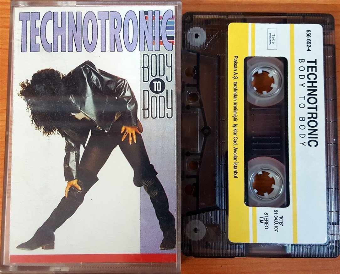 TECHNOTRONIC - BODY TO BODY (1991) PLAKSAN CASSETTE MADE IN TURKEY ''USED'' PAPER LABEL