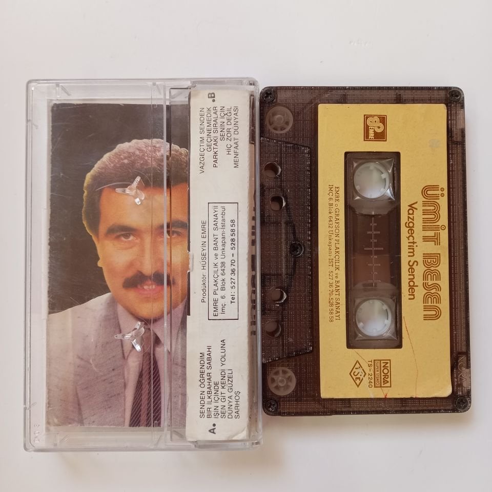 ÜMİT BESEN - VAZGEÇTİM SENDEN - KASET 2.EL