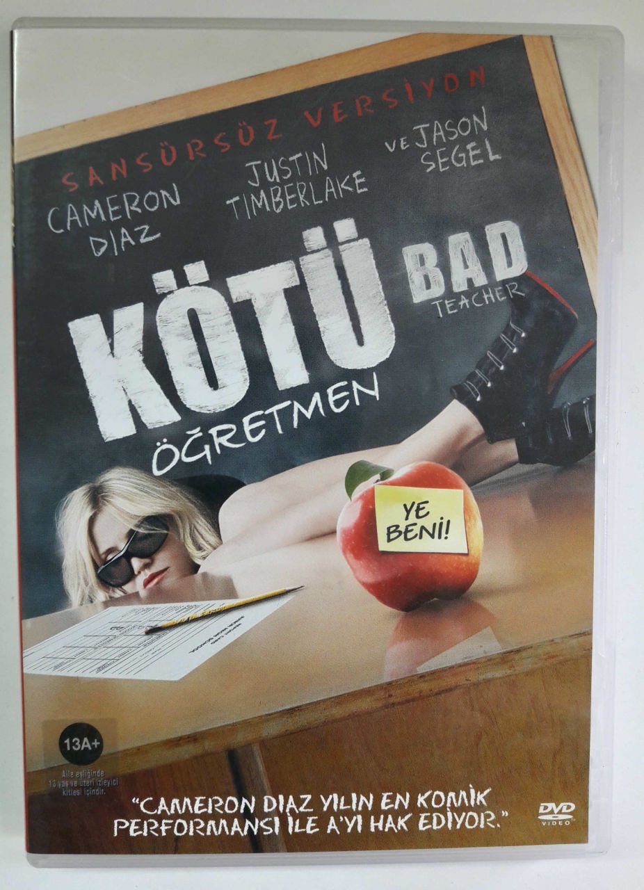 KÖTÜ ÖĞRETMEN - BAD TEACHER - CAMERON DIAZ - JUSTIN TIMBERLAKE - JASON SEGEL - DVD 2.EL