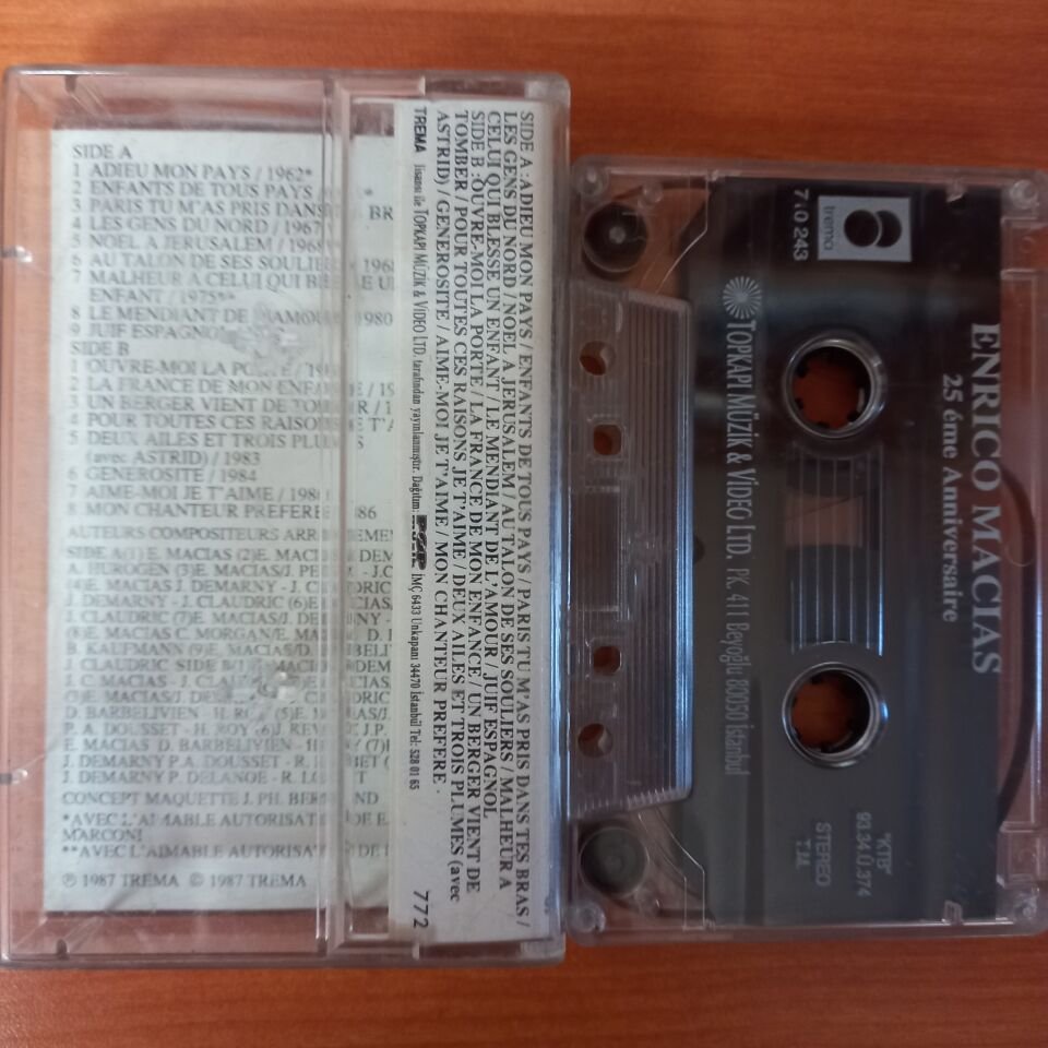 ENRICO MACIAS - 25EME ANNIVERSAIRE (1993) - KASET 2.EL