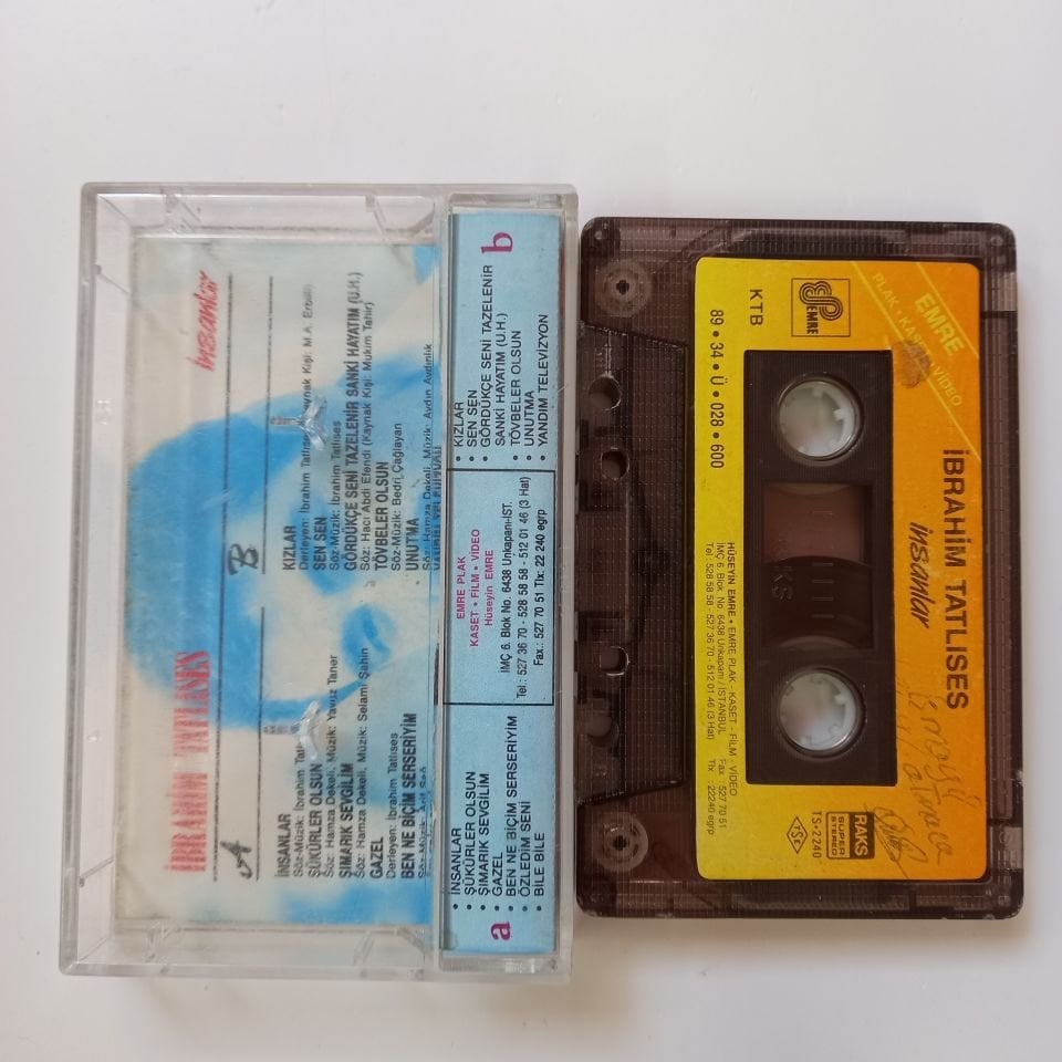 İBRAHİM TATLISES - İNSANLAR (1989) - KASET 2.EL