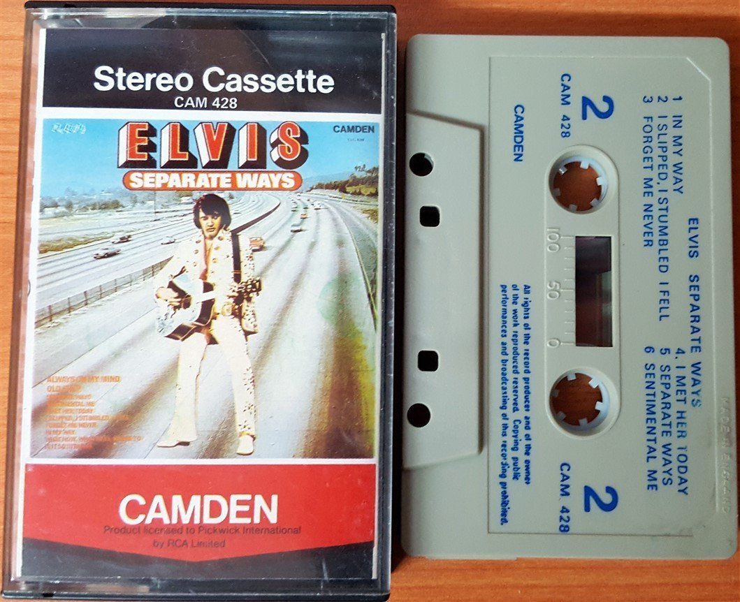ELVIS PRESLEY - SEPARATE WAYS CASSETTE MADE IN UK ''USED''