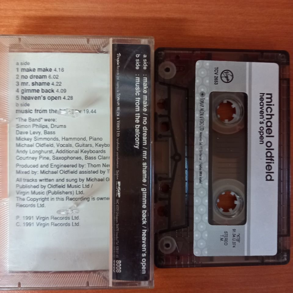 MICHAEL MIKE OLDFIELD - HEAVEN'S OPEN (1991) - KASET 2.EL