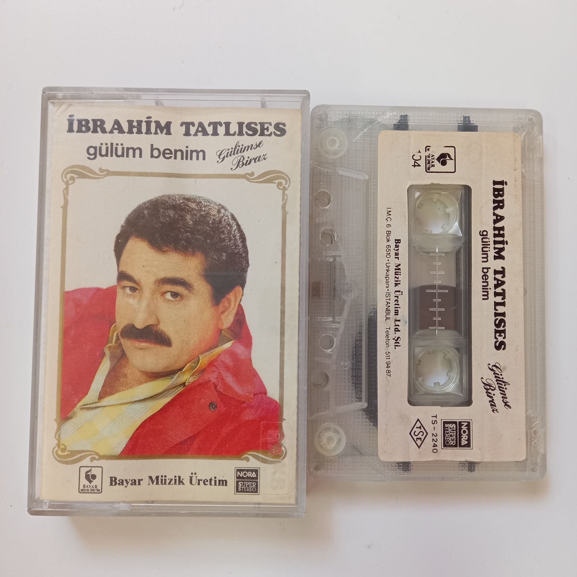 İBRAHİM TATLISES - GÜLÜM BENİM / GÜLÜMSE BİRAZ - KASET 2.EL