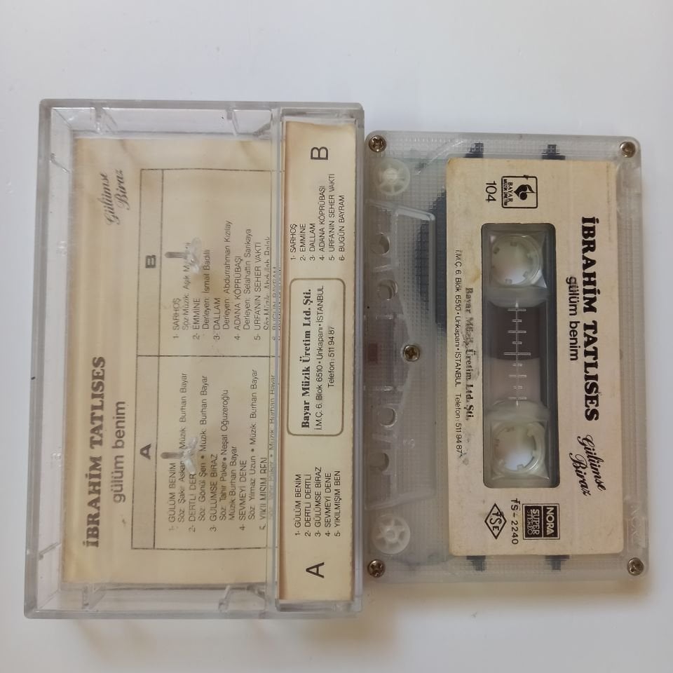 İBRAHİM TATLISES - GÜLÜM BENİM / GÜLÜMSE BİRAZ - KASET 2.EL