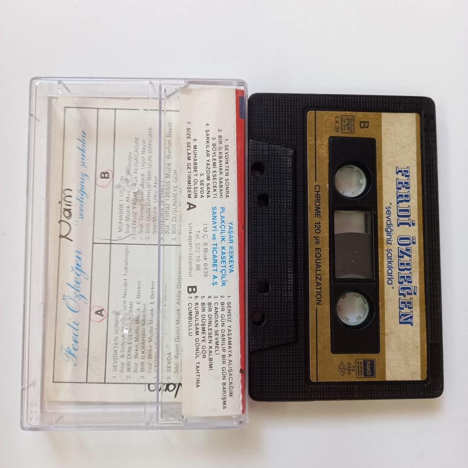FERDİ ÖZBEĞEN - SEVDİĞİNİZ ŞARKILAR - KASET 2.EL