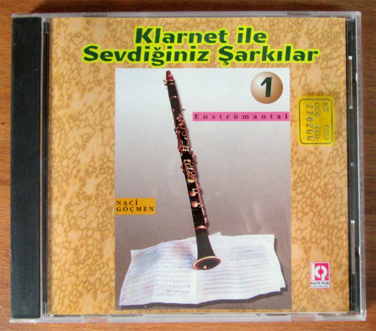 KLARNET İLE SEVDİĞİNİZ ŞARKILAR 1 - CD 2.EL