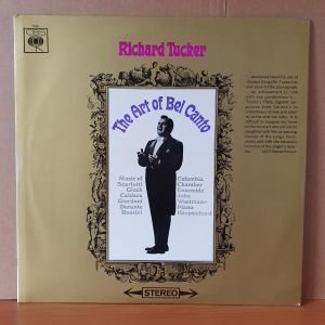 RICHARD TUCKER - THE ART OF BEL CANTO (1966) - LP 2.EL PLAK