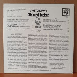 RICHARD TUCKER - THE ART OF BEL CANTO (1966) - LP 2.EL PLAK