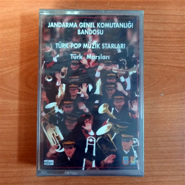 JANDARMA GENEL KOMUTANLIĞI BANDOSU & TÜRK POP MÜZİK STARLARI - TÜRK MARŞLARI (2000) - KASET SIFIR