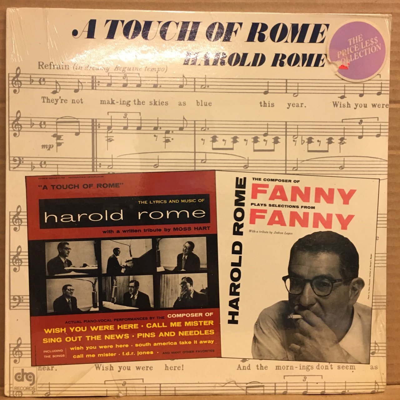 HAROLD ROME - A TOUCH OF ROME / FANNY (1984)  - LP DÖNEM BASKI SIFIR PLAK