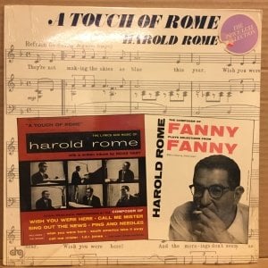 HAROLD ROME - A TOUCH OF ROME / FANNY (1984)  - LP DÖNEM BASKI SIFIR PLAK