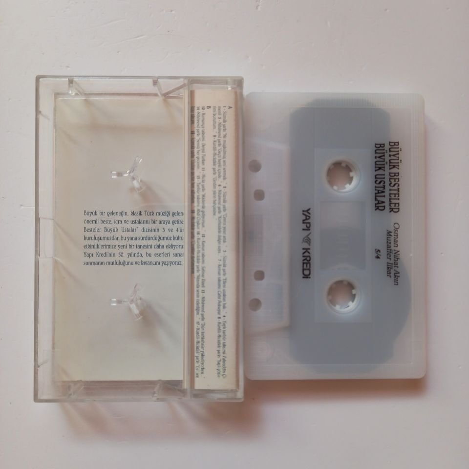 BÜYÜK BESTELER BÜYÜK USTALAR - OSMAN NİHAT AKIN, MUZAFFER İLKAR / 5/4 - KASET 2.EL