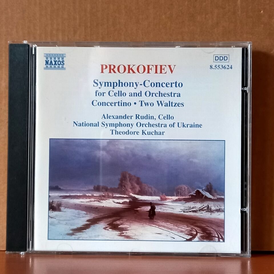 PROKOFIEV: SYMPHONY-CONCERTO FOR CELLO AND ORCHESTRA / CONCERTION, TWO WALTZES / ALEXANDER RUDIN, THEODORE KUCHAR, NATIONAL SYMPHONY ORCHESTRA OF UKRAINE (1997) - CD 2.EL
