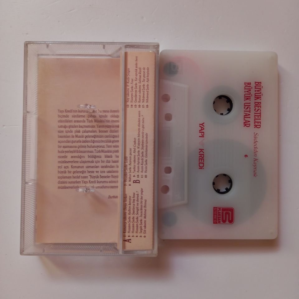 BÜYÜK BESTELER BÜYÜK USTALAR - SADEDDİN KAYNAK 6 - KASET 2.EL