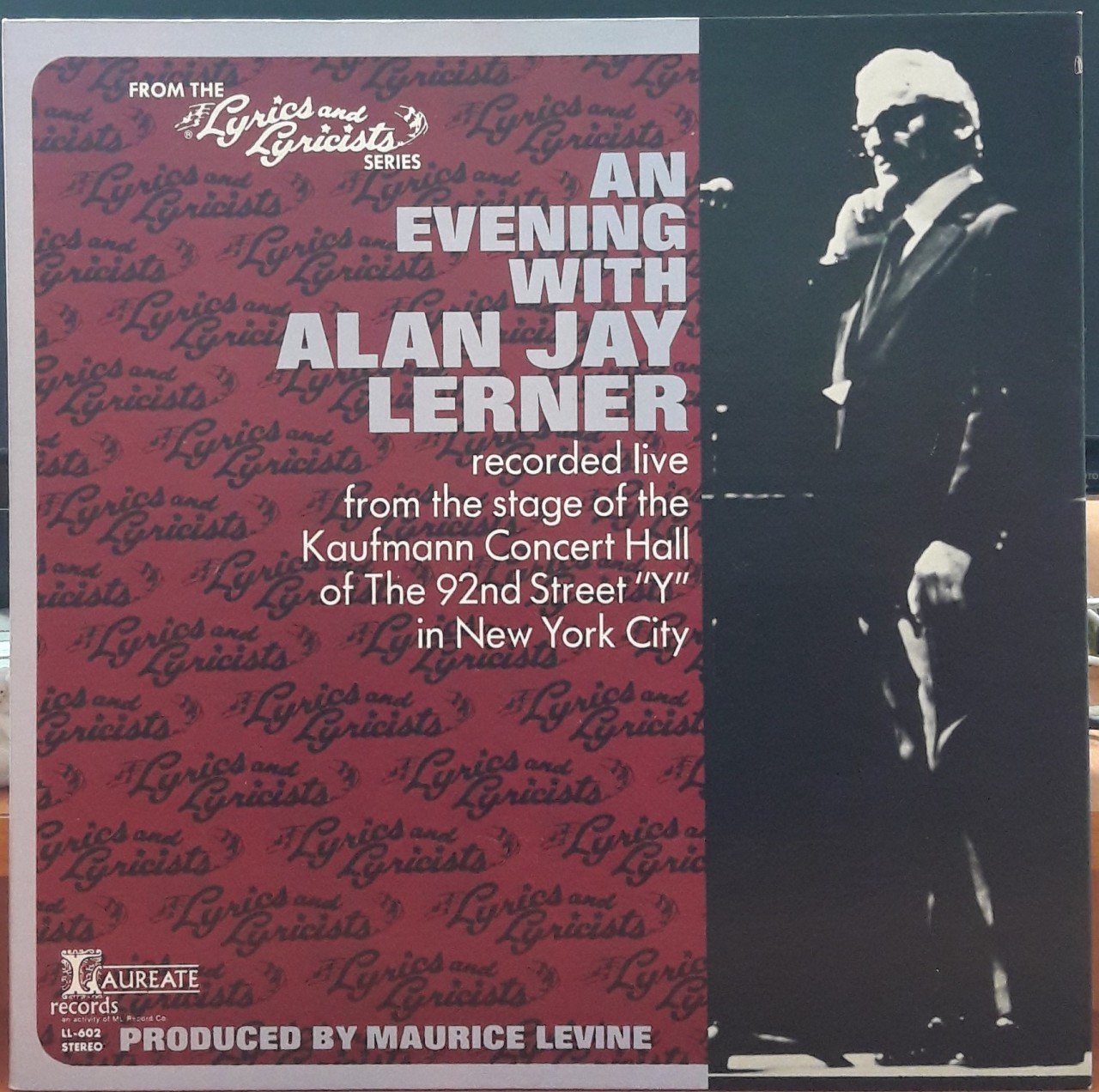 AN EVENING WITH ALAN JAY LERNER - PLAK 2.EL