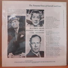 NONSENSE VERSE OF CARROLL AND LEAR - BEATRICE LILLIE - LP DÖNEM BASKISI SIFIR PLAK