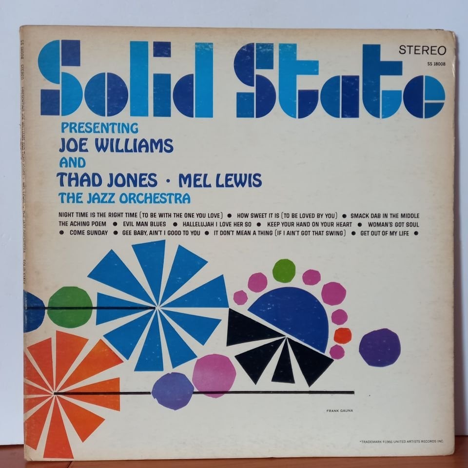 SOLID STATE PRESENTING JOE WILLIAMS AND THAD JONES, MEL LEWIS, THE JAZZ ORCHESTRA (1966) - LP 2.EL PLAK