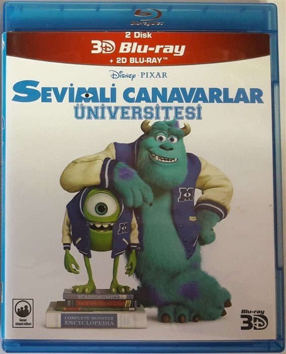 SEVİMLİ CANAVARLAR ÜNİVERSİTESİ - MONSTERS UNIVERSITY - DISNEY PIXAR ANİMASYON - 3D+BLU-RAY 2.EL
