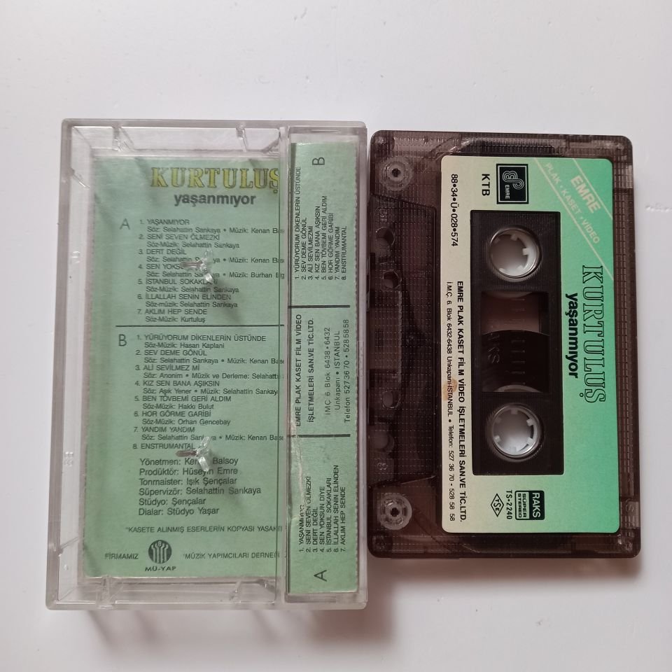 KURTULUŞ - YAŞANMIYOR (1988) - KASET 2.EL