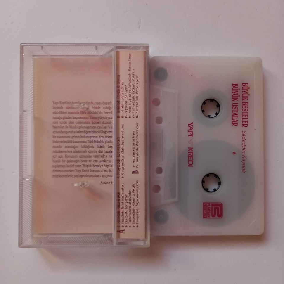 BÜYÜK BESTELER BÜYÜK USTALAR - SADEDDİN KAYNAK 8 - KASET 2.EL