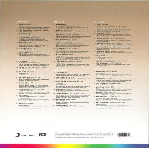NOW YEARBOOK '80-'84 - VARIOUS ARTISTS / WHAM KATE BUSH SMITHS TINA TURNER KIM WILDE DONNA SUMMER etc (2022) - 3LP NEW WAVE POP ROCK DISCO COMPILATION COLOURED SIFIR PLAK