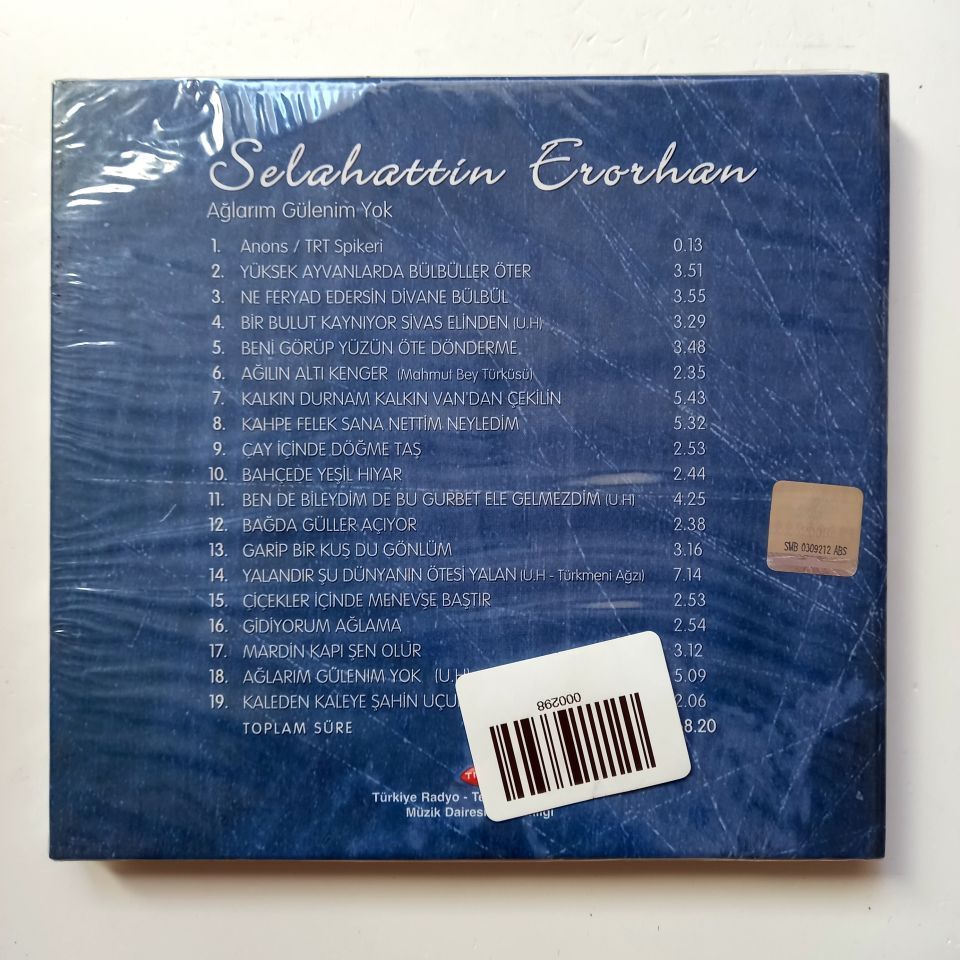 SELAHATTİN ERORHAN - AĞLARIM GÜLENİM YOK / TRT ARŞİV SERİSİ - CD SIFIR