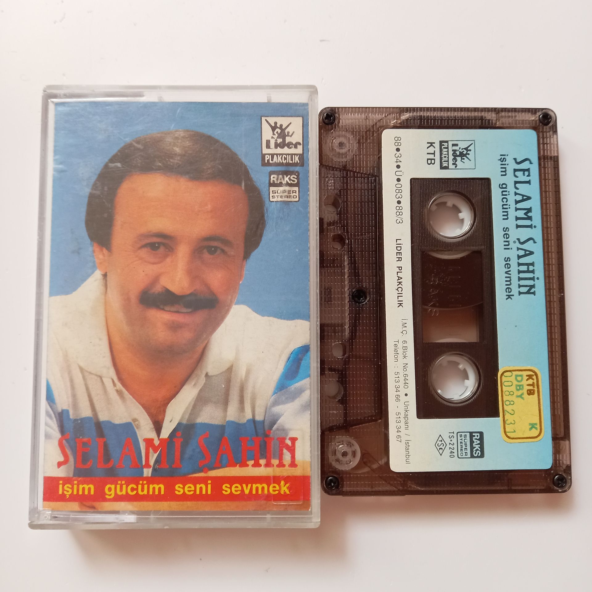 SELAMİ ŞAHİN - İŞİM GÜCÜM SENİ SEVMEK (1988) - KASET 2.EL