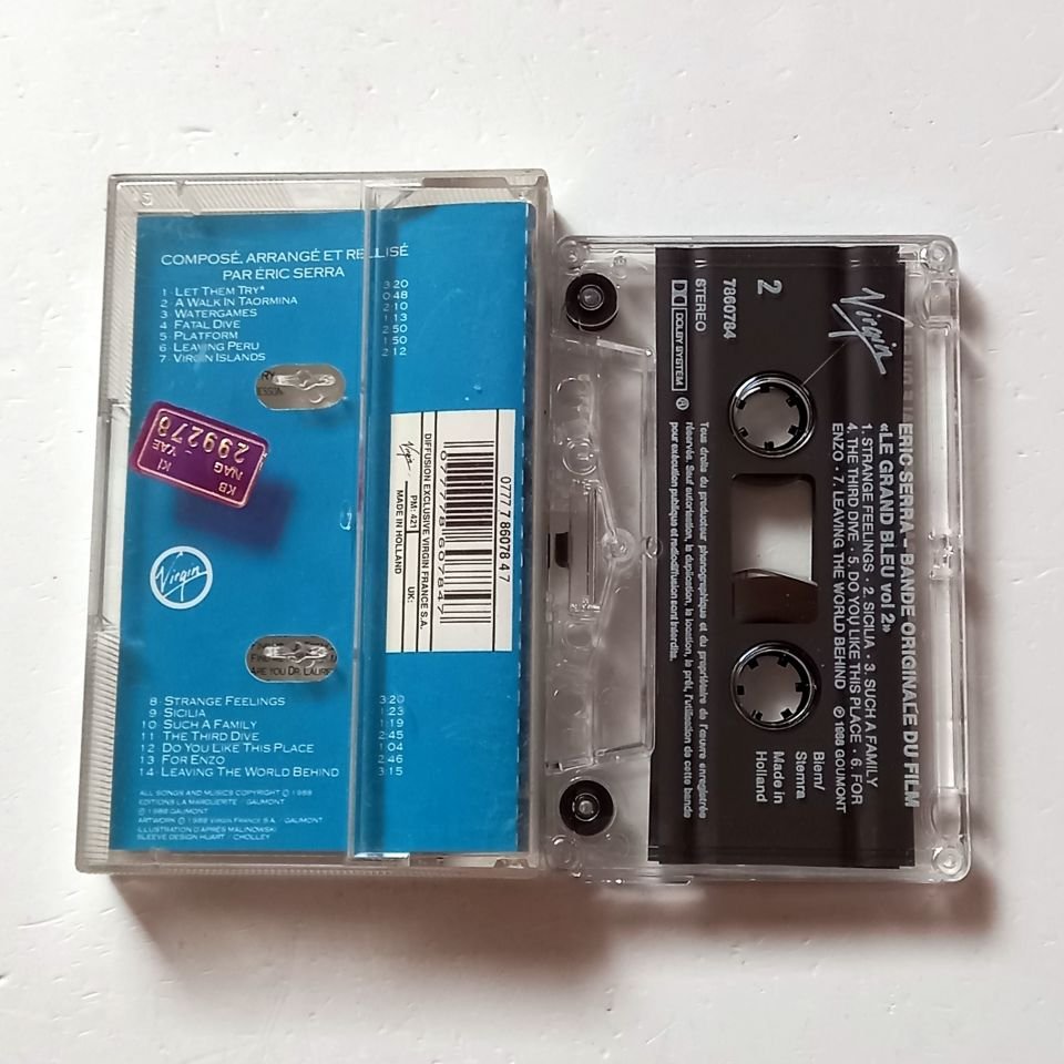 ERIC SERRA – LE GRAND BLEU: VOLUME 2 (BANDE ORIGINALE DU FILM DE LUC BESSON)(1988) - KASET 2.EL